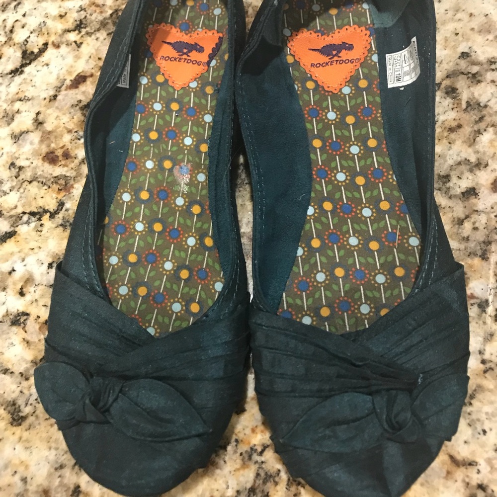 Rocket Dog Teal Slip-On Flats